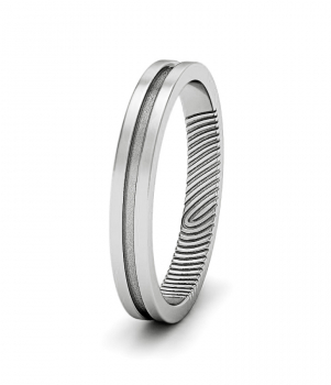 Кольцо с отпечатком пальца (Мод. 208)